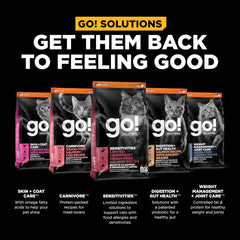 Go! Solutions Sensitivities Limited Ingredient, Grain-Free Dry Cat Food, Salmon Recipe for Sensitive Stomach