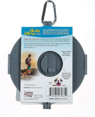Loving Pets - Bella Roma Portable Travel Dog Bowl Collapsible Dog Food & Water Bowl (Blue)