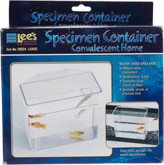 Lee's Convalescent Home/Specimen Container - Large,White , 7 x 3 x 6"