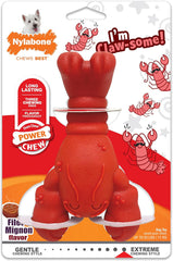 Nylabone Lobster Power Chew Toy for Dogs, Dog Toys for Aggressive Chewers, Filet Mignon Flavor, Small - Up to 25 Ibs, 1 Count