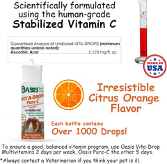 OASIS Vita Drops-Pure C for Guinea Pig, 2-Ounce, Packaging may vary