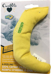 OurPets 100% Catnip Filled Banana Toy (One Size) (Yellow)