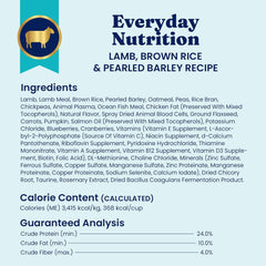 Solid Gold Lamb Dog Food Dry for Adult & Senior Dogs– High Protein Healthy Dog Kibble for Medium & Large Breeds – Whole Grain, Omega 3 & Probiotics for Gut Health & Digestion – Nutrientboost 24-lb