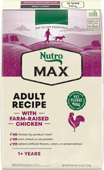 Nutro Max Adult Dry Dog Food with Farm-Raised Chicken, 25 lb. Bag