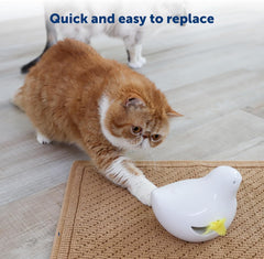 Peek-A-Bird Cat Toy Replacement Feathers – 2 Pack Refill Parts – Interactive Teaser Toy for Indoor Cats