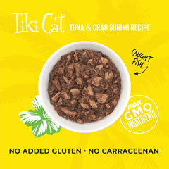 Tiki Cat Grill Wet Cat Food, Tuna & Crab Surimi