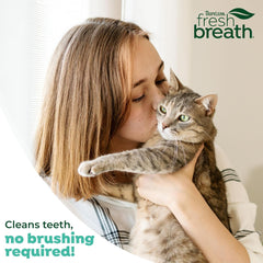 TropiClean Fresh Breath Cat Toothpaste for Teeth Cleaning, Breath Freshener, Easy to Use Plaque & Tartar Remover Gel