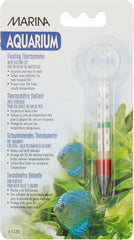 Marina Floating Thermometer for Betta Fish Tank with Suction Cup, Aquarium Thermometer