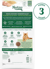 Nutro Wholesome Essentials Natural Dry Kitten Food Chicken & Brown Rice Recipe, 3 lb. Bag