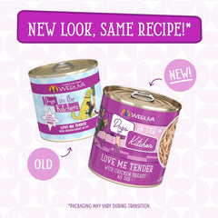 Weruva Dogs in The Kitchen, Love Me Tender with Chicken Breast Au Jus Dog Food 2.8-oz Pouch(Pack of 12)