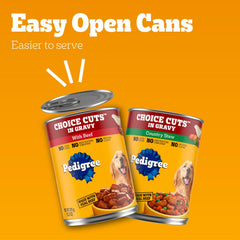 Pedigree Choice Cuts In Gravy Combo Pack Beef & Country Stew Wet Dog Food 13.2 Oz. (12 Count)