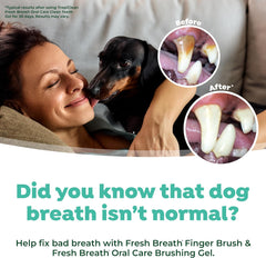 TropiClean Fresh Breath Finger Toothbrushes for Dogs & Puppies