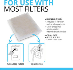 Fluval ClearX Filter Media Insert, Replacement Aquarium Filter Media, 4-Pack
