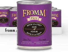 Fromm Grain Free Duck A La Veg Pate Canned Wet Dog Food, 12.2 oz (12 in case)