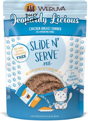 Weruva Slide N' Serve Paté Wet Cat Food, Jeopurrdy Licious Chicken Dinner (Pack of 12)