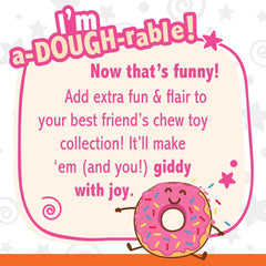 Nylabone Donut Power Chew Toy for Dogs, Dog Toys for Aggressive Chewers, Bacon Glazed Flavor