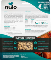 Nulo Freeze-Dried Raw Turkey & Salmon Recipe with Apples Complete and Balanced Dry Dog Food Kibble