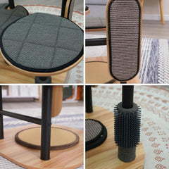 PetPals 37" High Industrial Chic Design & Stylish Modern Cat Tree, Contemporary & Urban Style Cat Tower - Large