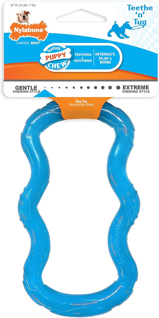 Nylabone Teethe 'n' Tug Puppy Chew Toy for Teething - Puppy Supplies