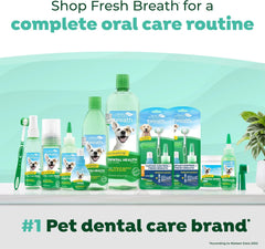 TropiClean Fresh Breath TripleFlex Toothbrush for Large Dogs | 360-Degree Toothbrush |