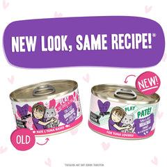 Weruva B.F.F. Play - Best Feline Friend Paté Lovers, Aw Yeah!, Chicken & Beef Best Buds with Chicken & Beef, 2.8oz Can (Pack of 12)