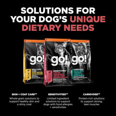 Go! Solutions Sensitivities Limited Ingredients, Grain-Free Dry Dog Food, Salmon Recipe for Sensitive Stomach
