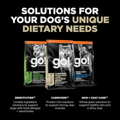 Go! Solutions Carnivore, Grain-Free, Protein Rich Dry Dog Food, Lamb and Wild Boar Recipe
