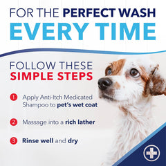 TropiClean OxyMed Dog Shampoo for Allergies and Itching , Medicated Oatmeal Shampoo for Dry Itchy Skin, Seborrhea, & Hot Spots 20 oz