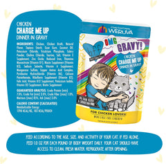 Weruva B.F.F. OMG - Best Feline Friend Oh My Gravy!, Chicken Charge Me Up with Chicken in Gravy