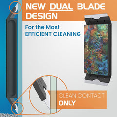 Flipper Cleaner FL!PPER Flipper EDGE Limited Edition Floating Magnetic Aquarium Cleaner | 2-In-1 Dual Blade Scrubber & Scraper Fish Tank Cleaner Tools for Efficient Cleaning & Acrylic Surface Maintenance