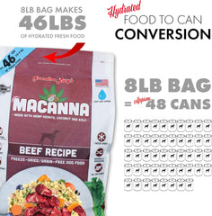 Grandma Lucy’s® Macanna™ Freeze Dried Grain Free Beef Recipe Dog Food