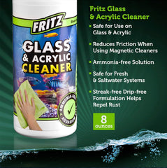 Fritz Aquatics Aquarium Glass & Acrylic Cleaner Spray For a Crystal Clear Tank (8-Ounce)