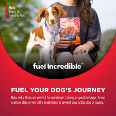 Nulo Premium Jerky Strips Dog Treats, Grain-Free High Protein Jerky Strips made with BC30 Probiotic to Support Digestive & Immune Health