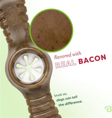 Benebone Pawplexer Interactive Treat Dispensing Tough Dog Puzzle Chew Toy, Made in USA, Real Bacon Flavor