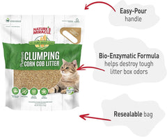 Nature’s Miracle Premium Clumping Corn Cob Litter, Made With Real Corn Cob For Fast-Clumping Litter For Multi-Cat Households