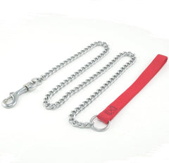 Titan - Coastal Pet Products Titan Heavy Dog Chain Leash with Nylon Handle, Red