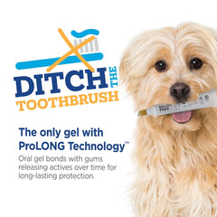 Brush Free Oral Gel for Dogs | Vet Formulated Dental Care with ProLong Technology | Cleans Teeth and Gums
