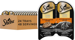 Sheba Perfect Portions Wet Cat Food Cuts in Gravy with Roasted Chicken Entree, 2.6 oz. Twin-Pack Trays (24 Count, 48 Servings)