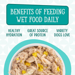 Weruva Dogs in The Kitchen, Funk in The Trunk with Chicken Breast & Pumpkin Au Jus Dog Food (Pack of 12)