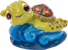 Disney Penn-Plax Squirt Mini Aquarium Ornament for Finding Nemo - Fun Decoration for Your Smaller Tank with This Friendly Turtle Riding a Wave