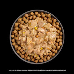 Go! Solutions Booster Weight Management, Grain-Free Wet Cat Food Topper, Minced Chicken and Tuna in Gravy, 2.5 oz Pouch (Pack of 12)