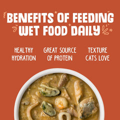 Weruva Classic Cat Food, Marbella Paella with Mackerel, Shrimp, & Mussels in Gravy (Pack of 24)