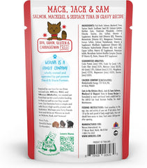 Weruva Cats in The Kitchen Mack, Jack & Sam with Mackerel, Skipjack & Salmon in Gravy Cat Food