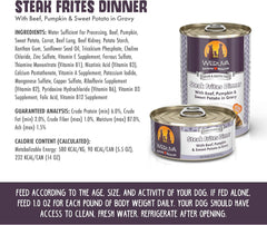 Weruva Classic Dog Food, Steak Frites with Beef, Pumpkin & Sweet Potato in Gravy