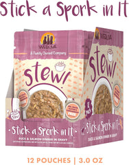 Weruva Classic Cat Stews, Stick A Spork in It with Duck & Salmon in Gravy (Pack of 12)