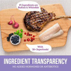 Health Extension Grain Free Buffalo & Whitefish Little Bites (23.5 lb / 10.66 kg) - Small Kibble Formula with Omega 3 & Whole Foods for Teacups, Toys & Miniature Dogs