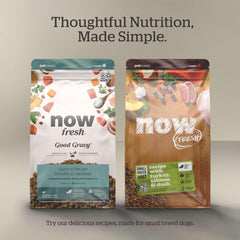 Now Fresh Good Gravy Premium Dry Dog Food with Chicken & Ancient Grains for Small Breeds, Healthy Kibble for Adults Coated in Bone Broth – Just Add Water to Moisten, Made with Real Meat