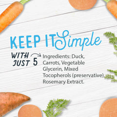 Farmland Traditions Filler Free Dogs Love Duck & Carrot Premium Jerky Treats