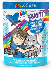 Weruva B.F.F. OMG - Best Feline Friend Oh My Gravy!, Ciao Baby! with Chicken & Shrimp in Gravy Cat Food