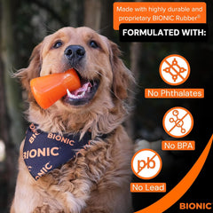 BIONIC Treat Shaker Dog Toy, Large - Interactive Dog Chew Toy That Stands Up to The Toughest Chewers